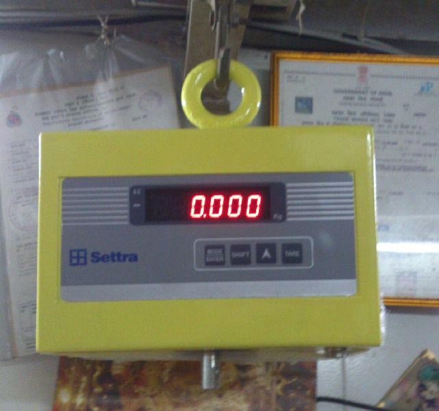 SETTRA electronic crane scale, Display Type : 7 SEGMENT LED