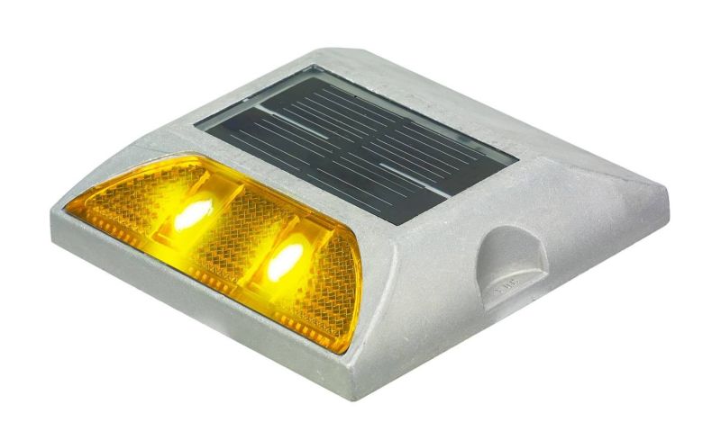 Polycarbonate Solar Road Studs, Color : Yellow Light