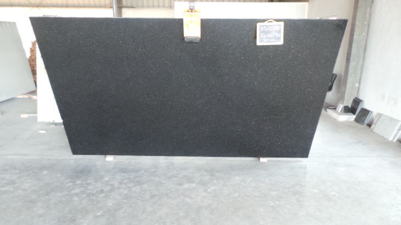 Polished Black Galaxy Granite Slabs, for Countertop, Flooring, Hardscaping, Wall Tiles