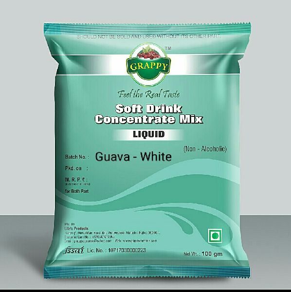GUAVA WHITE SOFT DRINK CONCENTRATE MIX