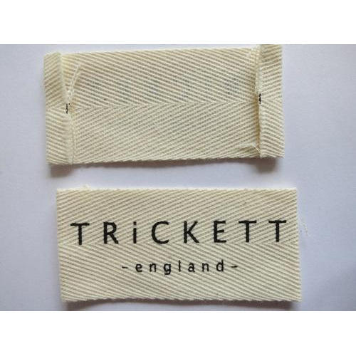 Cotton printed label