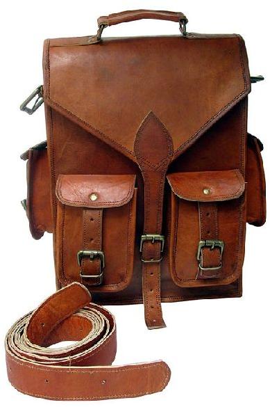 Brown Leather Rucksack Bags at best price in Udaipur Rajasthan from ...