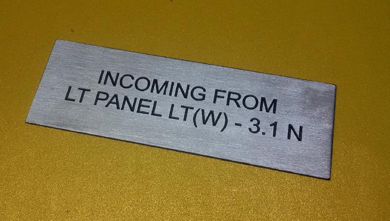 Aluminium name plates, for Metal Labels