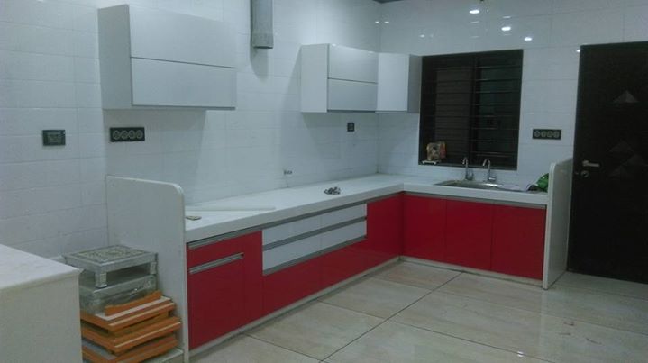 corian modular kitchen