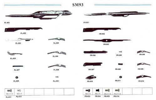 Sm-92-93 Loom Spares (Gripper & Accessories)