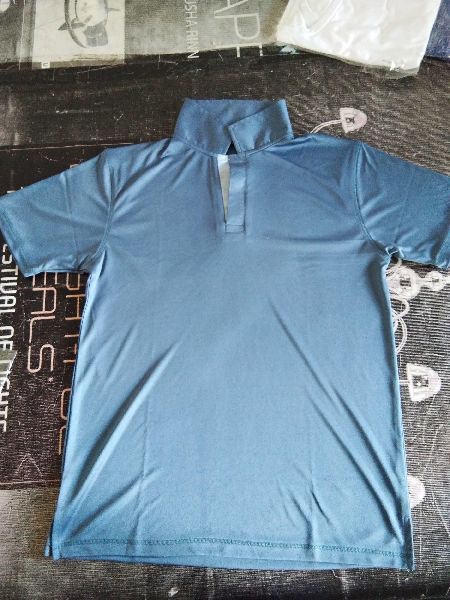 Blue Half Sleeve Polo T-Shirt, Size : 38-48 inch