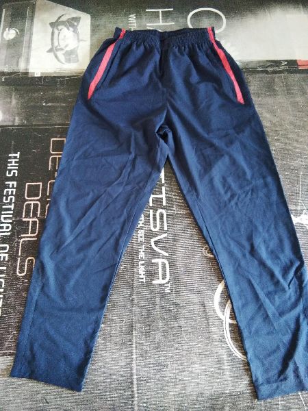 Mens Navy Blue Lycra Lower