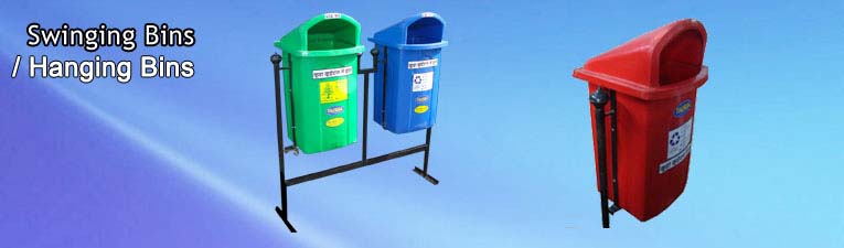 Swinging dust Bins