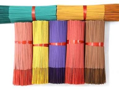 Coloured incense stick