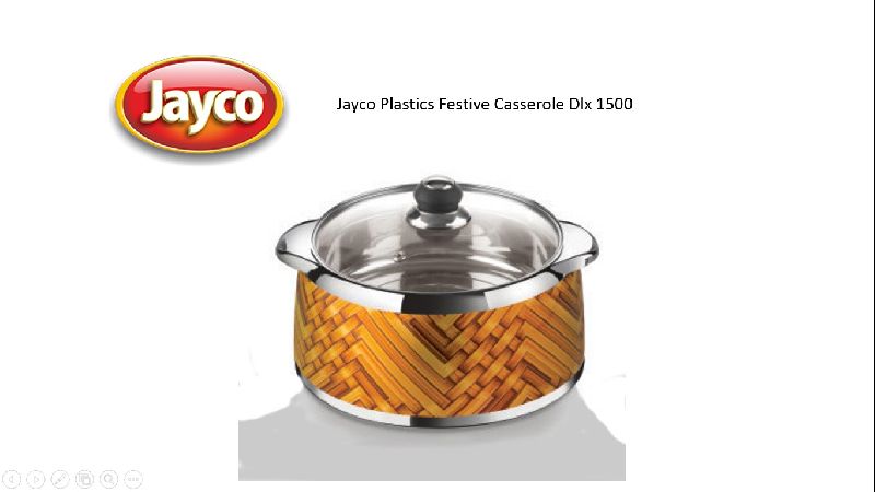 Jayco Plastics Festive Deluxe Casserole