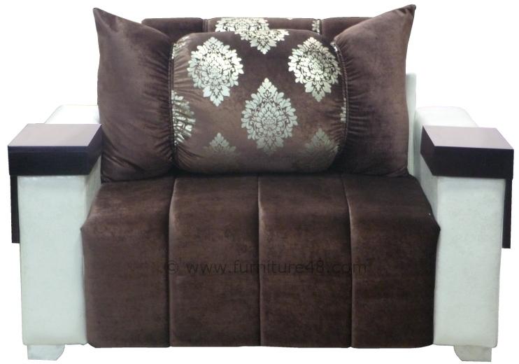 Fabric Coffee Sofa, Color : White