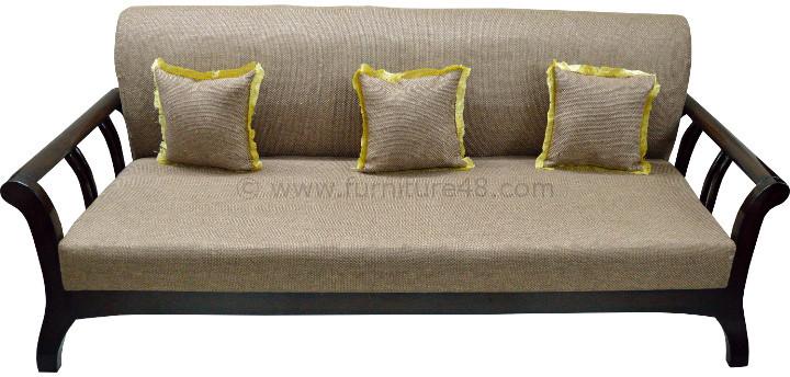 Teak Lobby Jute Sofa, Color : Walnut