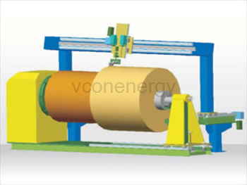 horizontal coil winding machine