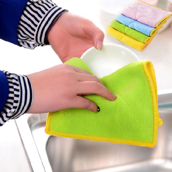 Kitchen Repeatable Dishcloth Lazy Household Dish Cleaning Cloth Wiping P2B3
