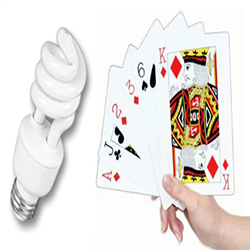 CFL LIGHT PLAYING CARDS DEVICE