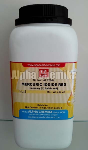 Mercuric Iodide Red Ar, CAS No. : 7774-29-0