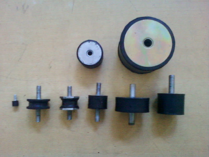 Rubber to metal bonded part