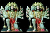 Marble panchmukhi hanuman statues, Style : Religious