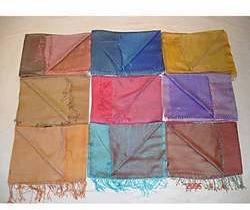 Silk Wool Reversible Shawls