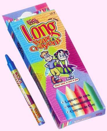 Long Wax Crayons