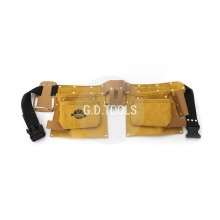 Pocket Split Buffed Leather Professional Tool Pouch Bag