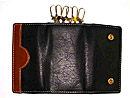 Leather Key Pouch Open Back