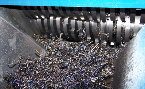 shredder metal chip shredders swarf shredding steel scrap ecocut tech blades processing crusher presses