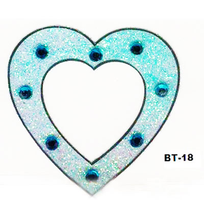 BT-18 Heart shape design temporary body tattoo