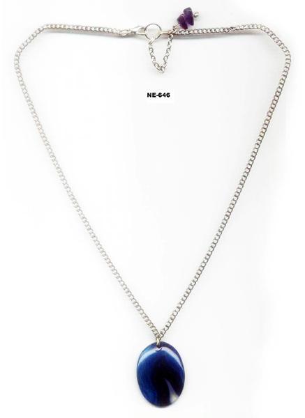 NE-646 Onyx Stone Pandant  necklace
