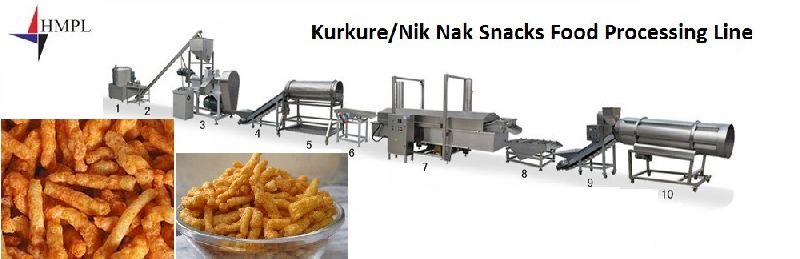 Kurkure/Nik Nak Snacks Food Processing Line