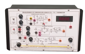 MEASUREMENT OF TEMPERATURE USING R.T.D , THERMISTOR