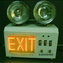 Rectangular exit light, for Hospital, Hotel, Mall, Washroom, Voltage : 12V, 18V, 24V