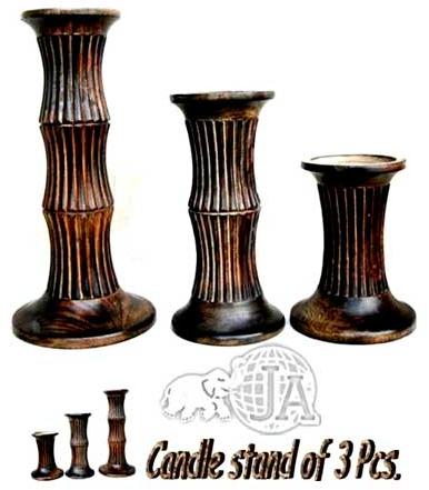 Wooden Candle Stand - 003