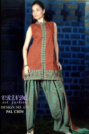 D.no. 673 (pal Chin) Designer Salwar Suits