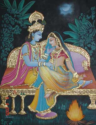 Radha Krishna Painting