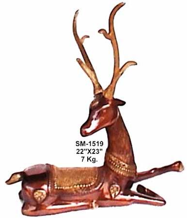 BAF - 16 Brass Animal Figures, Size : Multisize