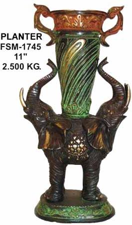 BC - 10 Brass Crafts (Elephant Planter-A)