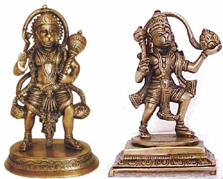 BHS-05 Brass Hanuman Statue
