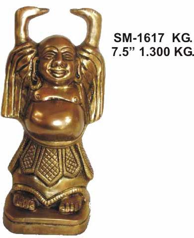 BLB - 08 Brass Laughing Buddha statue