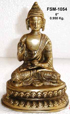 Brass Buddha Statue BBS - 13