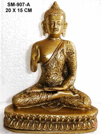 Brass Buddha Statue BBS - 14