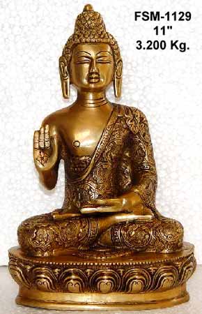Brass Buddha Statue BBS - 15