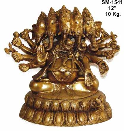 Brass Ganesh Statue- G-007