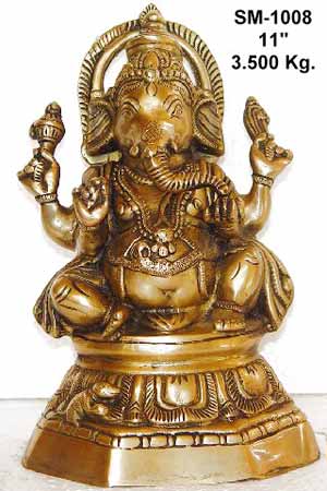Brass Ganesh Statue- G-010