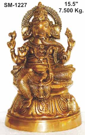 Brass Ganesh Statue- G-011
