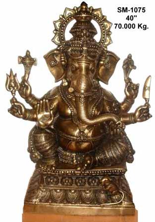 Brass Ganesh Statue- G-014