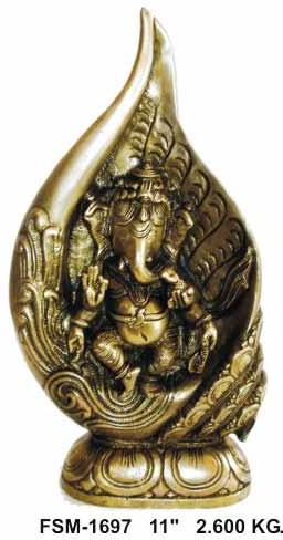 Brass Ganesh Statue- G- 021