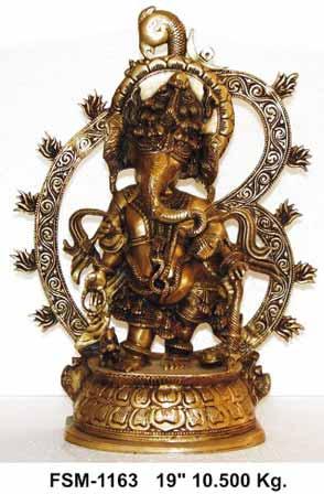 Brass Ganesh Statue- G- 026