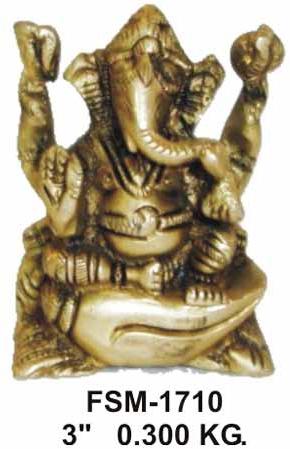 Smart Brass Ganesh Statue- Gs-03