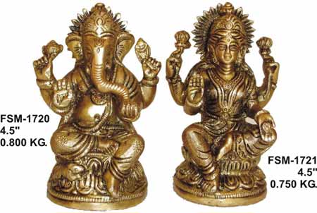 Smart Brass Ganesh Statue- Lg-04